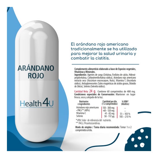 H4u Canneberge 60 Comprimés 400mg