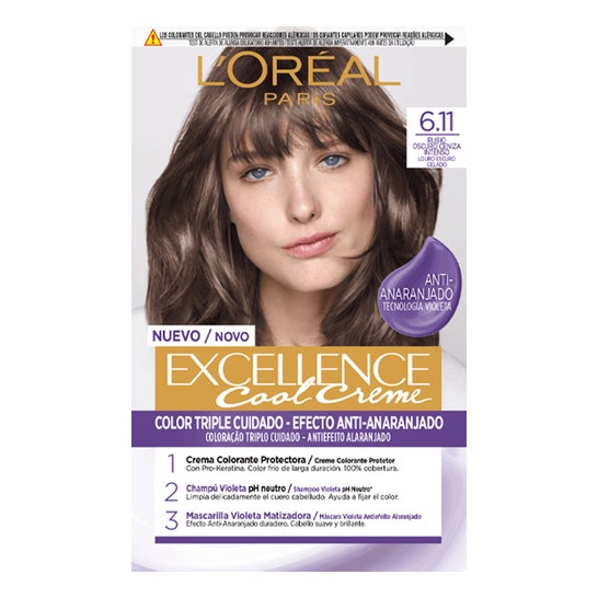 L'oréal Excellence Teinture Cheveux N6.11 1 Unité