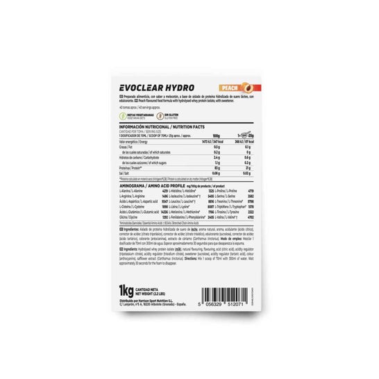 HSN Evoclear Hydro Melocotón 1kg