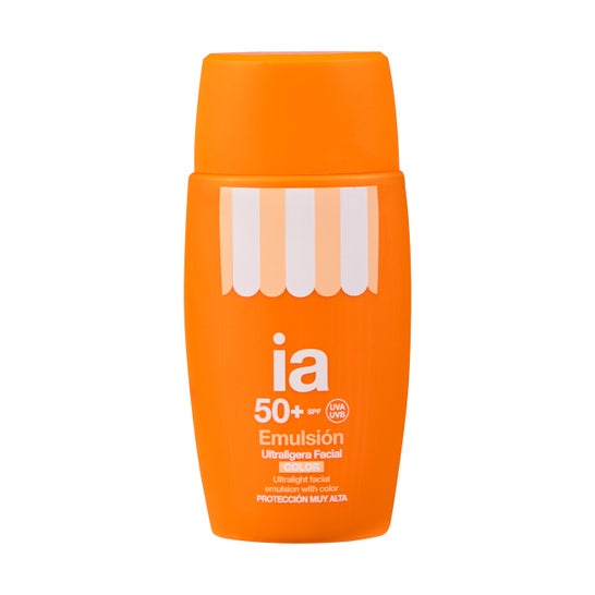 Interapothek Émulsion Solaire Ultra-légère Visage Spf50+ Teintée 50ml