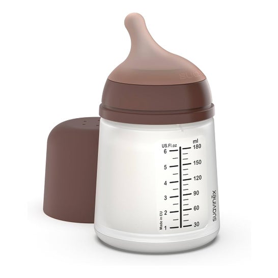 Suavinex Biberon anti-coliques tétine en silicone Deep 180 ml