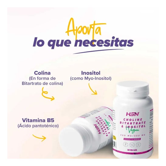 HSN Colina E Inositol 300mg/300mg 120vcaps