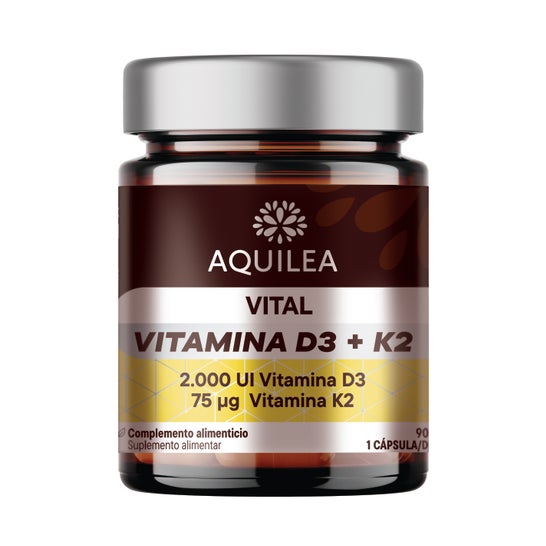 Aquilea Vital Vitamine D3 + K2 90 gélules