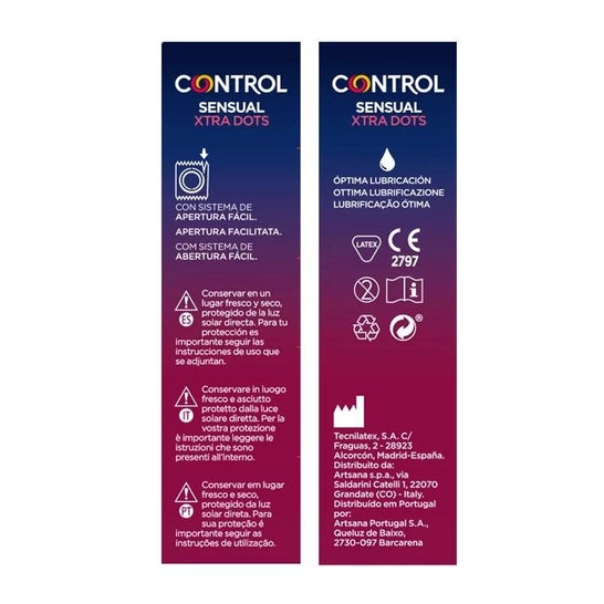 Control Preservativos Xtra Dots 12uds Control Preservativos Xtra Dots 12uds