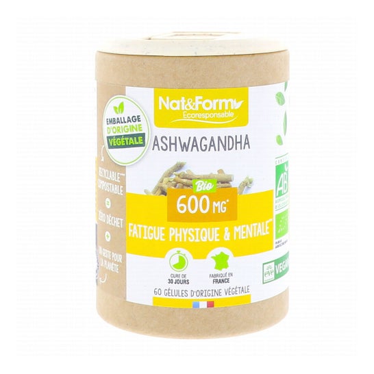 Nat&Form Ashwagandha Bio 600mg 60 Gélules