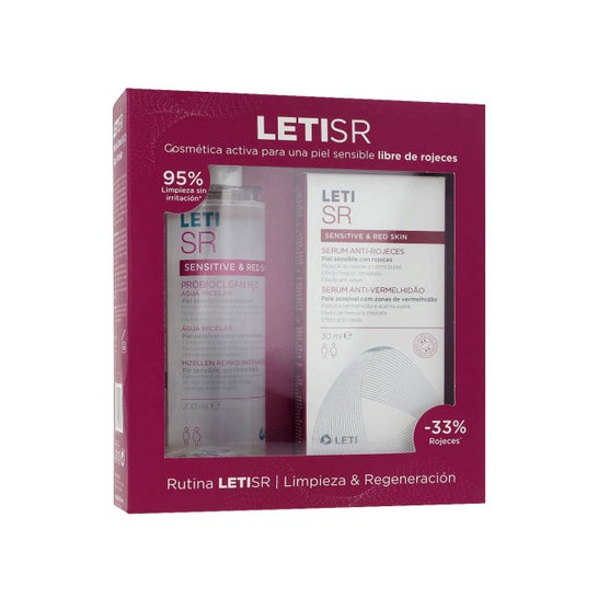 Leti SR Pack Sérum 30 ml + Eau Micellaire 200 ml