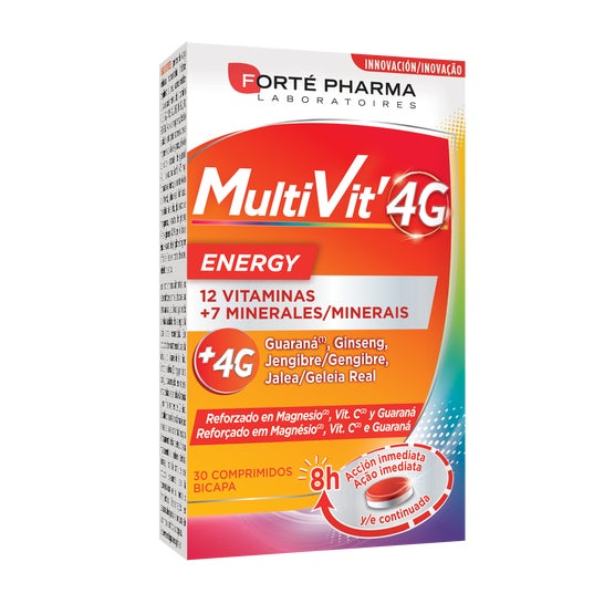 Forté Pharma MultiVit'4G Énergie 30 Comprimés