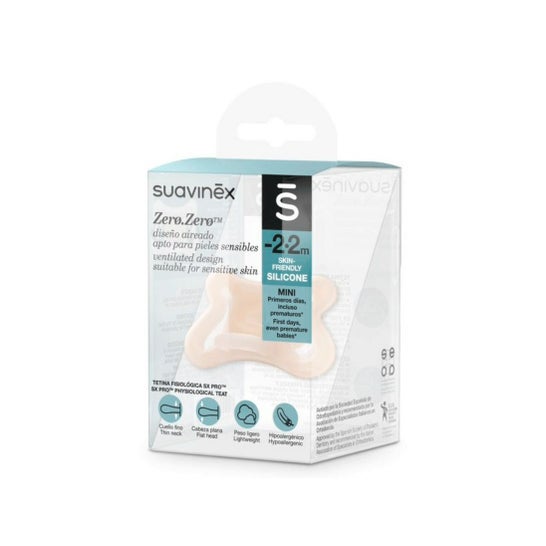 Suavinex Sucette en silicone Physiological Sx Pro Zero 2m 1 pièce