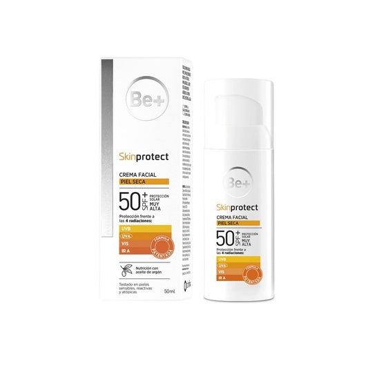 Be+ Skin Protect Peau Sèche Spf50+ 50 Ml