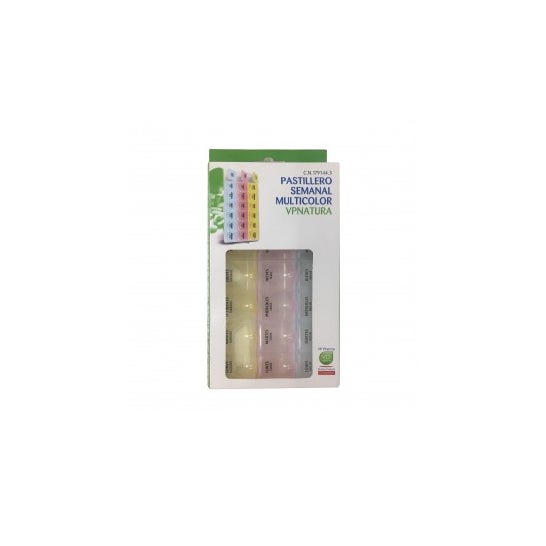 Vp Natura Pastillero Semanal Organizador De Medicamentos Multi