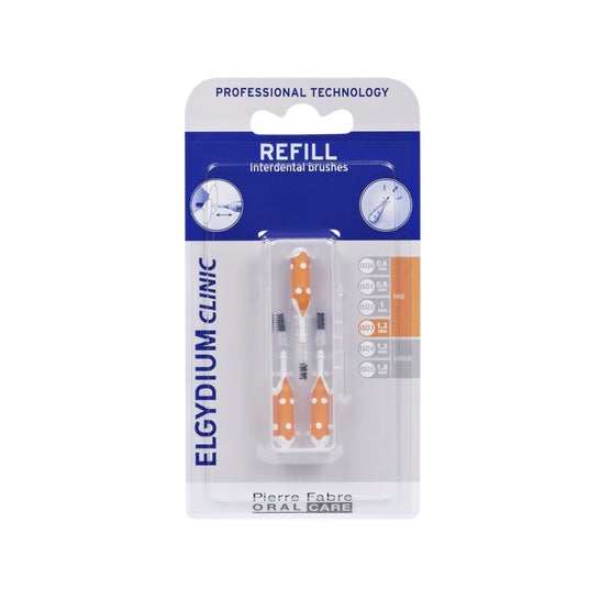 Elgydium Clinic Escovilhões Recargas Laranja 1,2mm 3 Unidades Elgydium Clinic Escovilhões Recargas Laranja 1,2mm 3 Unidades