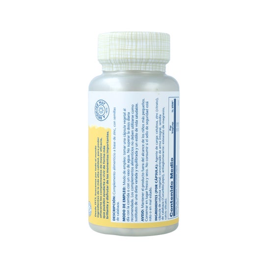 Solaray Citrate de Zinc 50mg 60caps