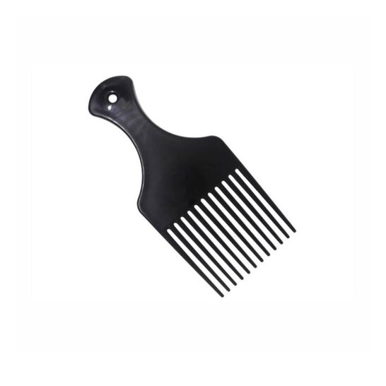 RickiParodi Pente Plástico Garfo Simples Preto 1 Unidade