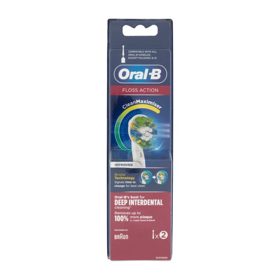 Oral-B Floss Action Tête de Brosse de Nettoyage 2uts