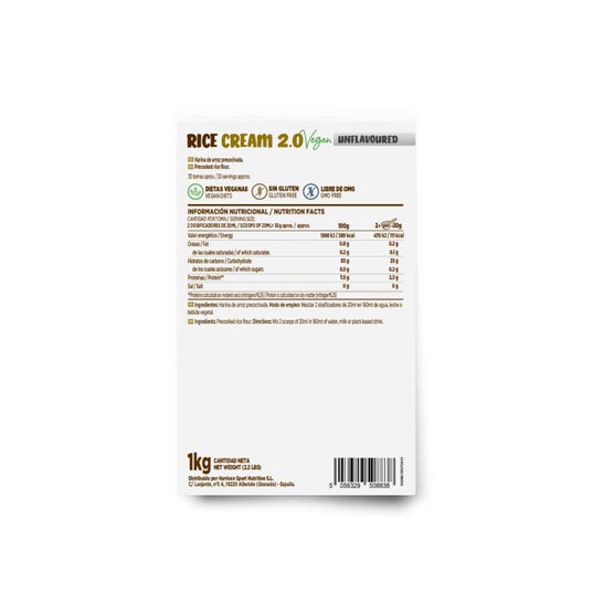 HSN Crema de Arroz 2.0 Sin Sabor 1kg
