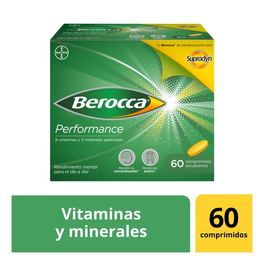 Berocca Performance Vitamines et Rendement 60 Comprimés