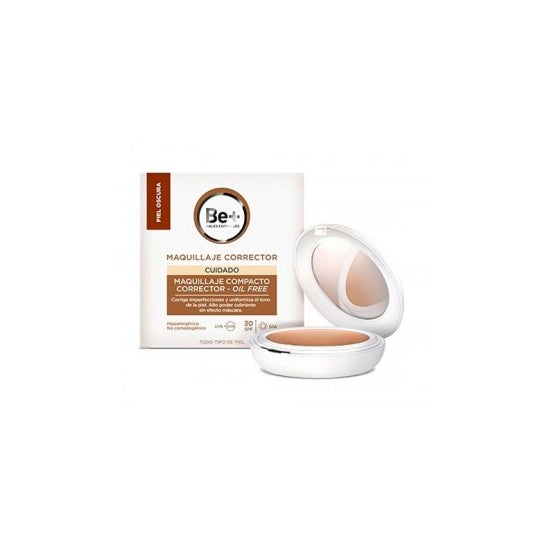 Be+ maquillaje compacto correcteur sans huile SPF30+ piel oscura 10g