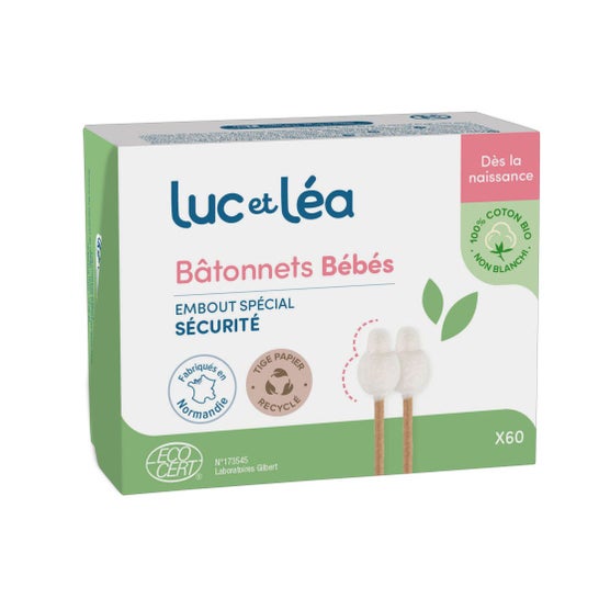 Luc et Léa Bâtonnets Bébés Bio 60 Unités