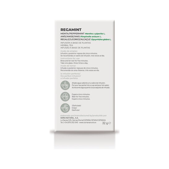 Soria Natural Regamint infusion 20 filtres