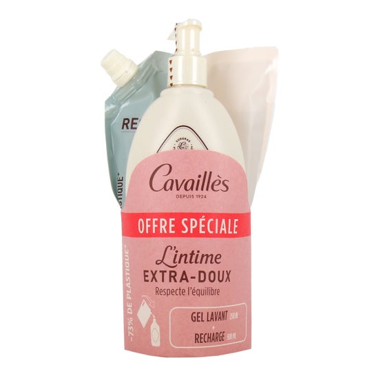 Cavaillès L'Intime Extra Doux Gel Lavant + Recharge