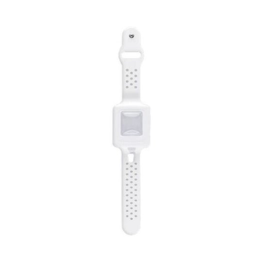 Bracelet blanc Cleands Gel hydroalcoolique rechargeable 10ml