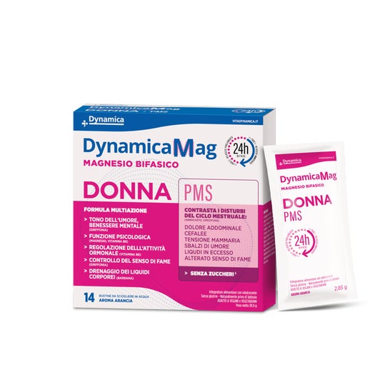 Dynamica DynamicaMag Femme PMS Magnésium Biphasé 14 Sachets