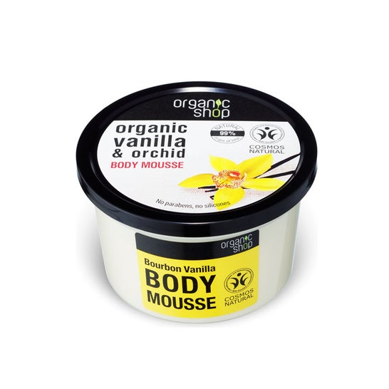 Organic Shop - Mousse pour le corps à la vanille Bourbon 250ml
