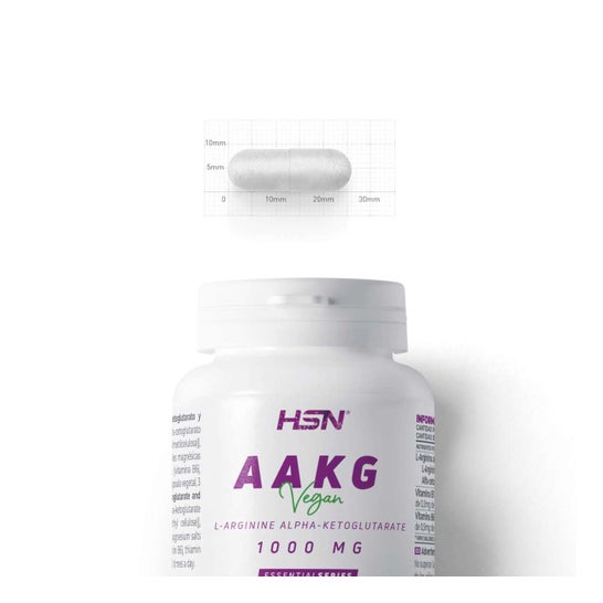 HSN Arginina Alfa-Cetoglutarato 1000mg AAKG 120vcaps