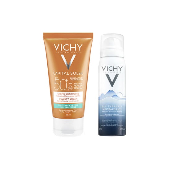 Vichy Capital Soleil Crème Onctueuse SPF50 50ml + Eau Thermale 50ml