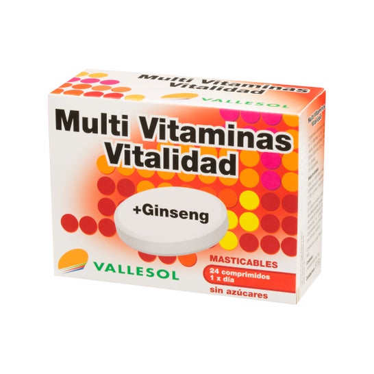 Vallesol Multivitamines + Ginseng 24 comprimés