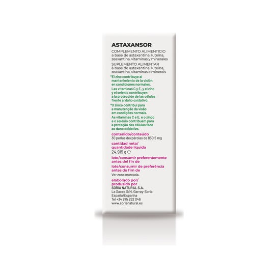 Soria Astaxansor Naturel 30 perles