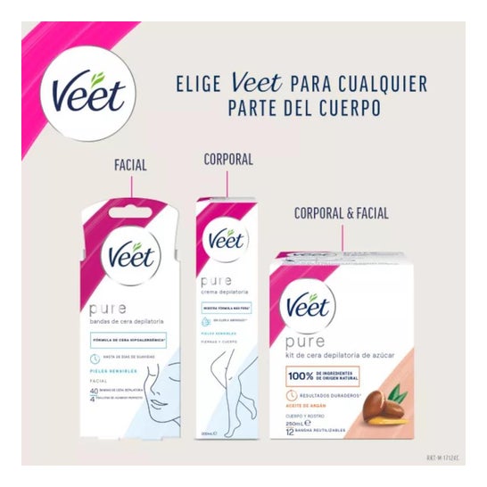 Veet Bandes de cire dépilatoire Corps et Jambes 40uts Veet Bandes de cire dépilatoire Corps et Jambes 40uts