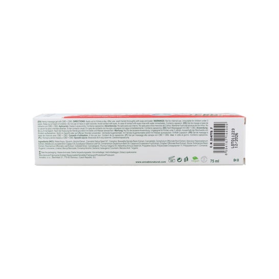 Annabis Activecann Gel Massage Effet Chaleur Chanvre 75ml