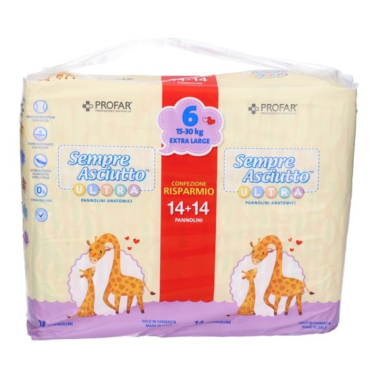 Profar Always Dry Ultra Extra Diapers 15-30kg 28uts