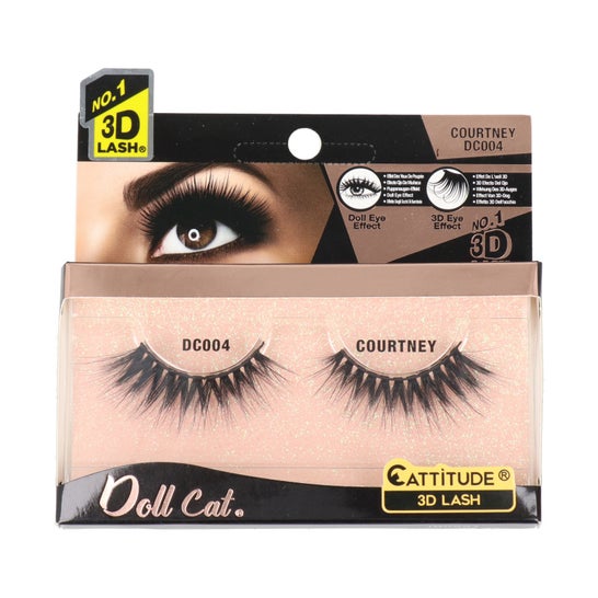 Ebin New York Doll Cat Cattitude 3D Lash Courtney 1 Paire