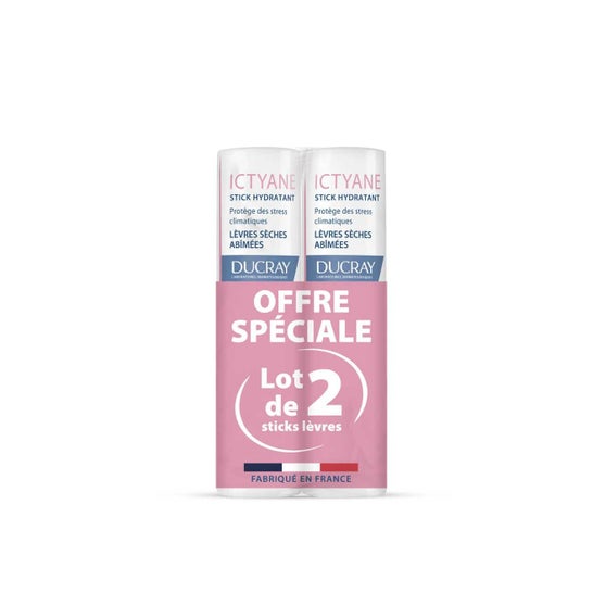 Ducray Ictyane Pack Stick Hydratant Lévres Séches 2x3g