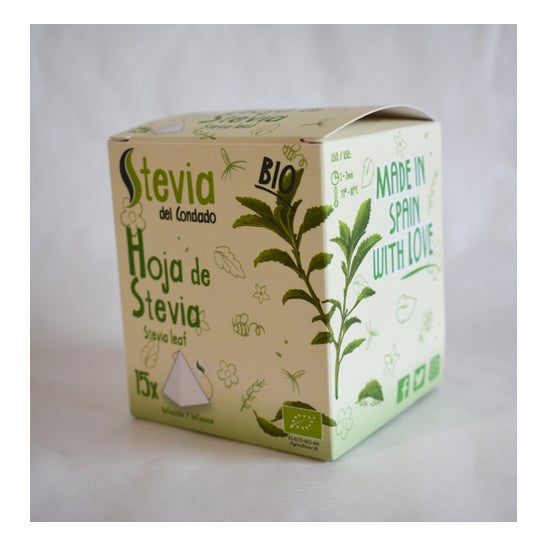 Stevia del Condado Feuille de Stevia Bio 15uts