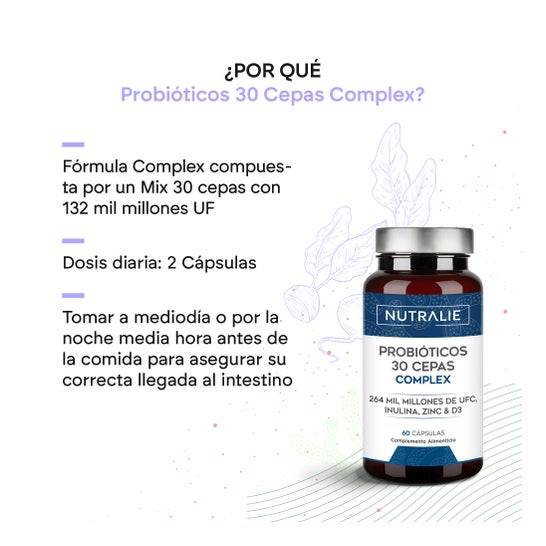 Nutralie Biprotics 30 Cepas Complex 60 Gélules