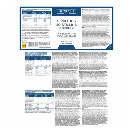Nutralie Biprotics 30 Cepas Complex 60 Gélules