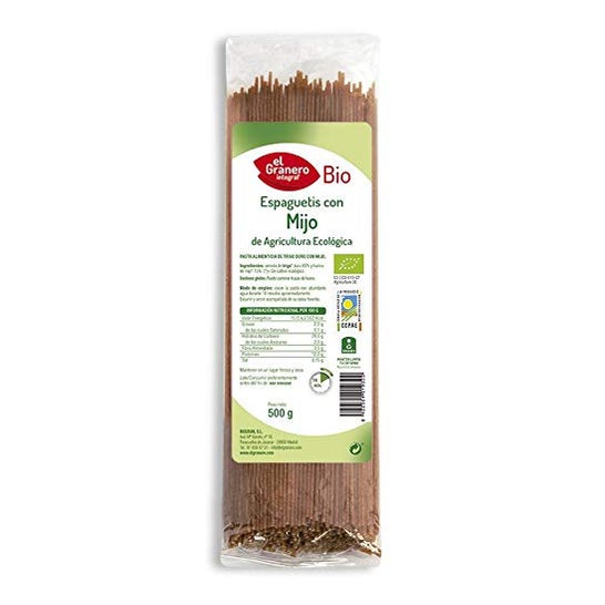 El ganero Integal Spaghetti Millet 500g El ganero Integal Spaghetti Millet 500g