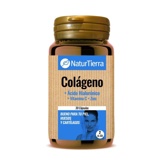 Naturtierra Colágeno + Ácido Hialurónico + Vitamina C + Zinc 30caps
