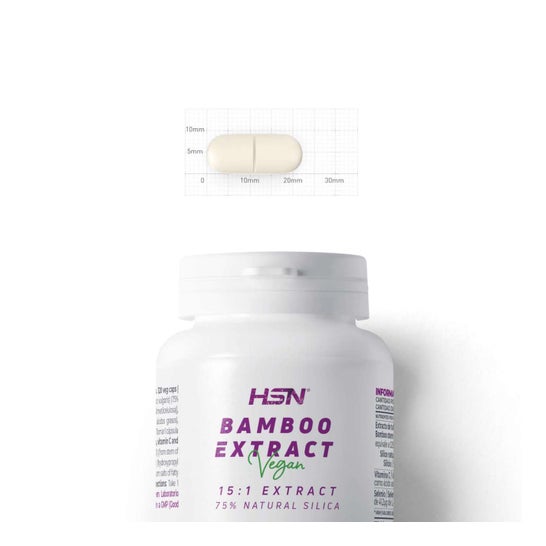 HSN Extracto de Bambú 15:1 350mg 120vcaps