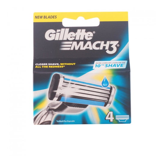 Gillette Recambio Mach3 4uds