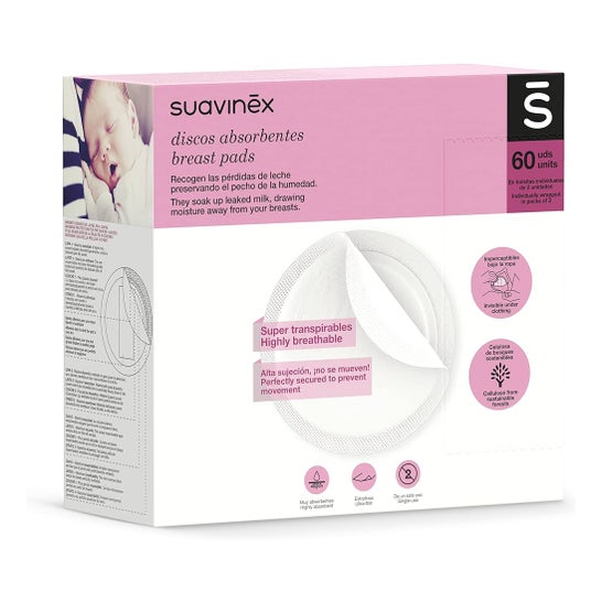 Suavinex™ Disques absorbants pour allaitement 60 u.