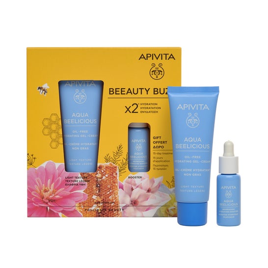 Apivita Pack Aqua Beelicious Gel Oil Free 40ml + Boster 10ml