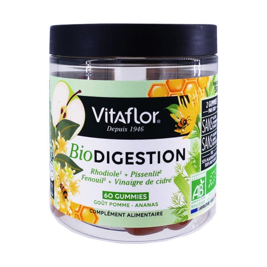 Vitaflor Bio Digestion Gummies Pomme Ananas 60uts