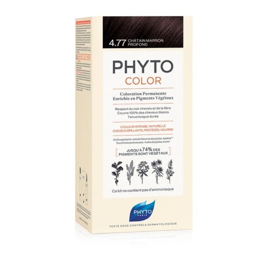 Phyto Phytocolor Teinture Cheveux Kit 4,77 Brun Marron