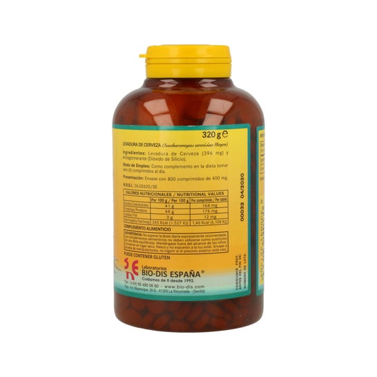 Nature Essential Levure de bière 400mg 800caps