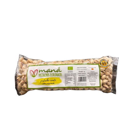 Maná Pistaches Pistache Écologique Cru avec Coquille 1 kg