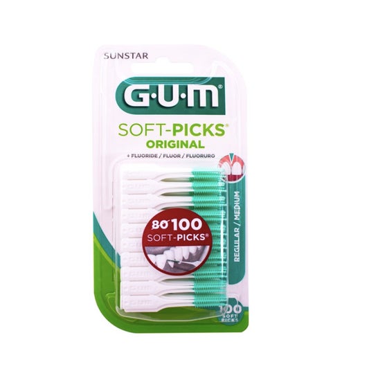 Gum Soft Picks Original Regular Medium 100uts